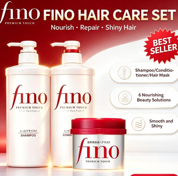 Hair Care In Japan - ジャパンフィノ プレミアムタッチ ヘアケアセット シャンプー コンディショナー ヘアマスク