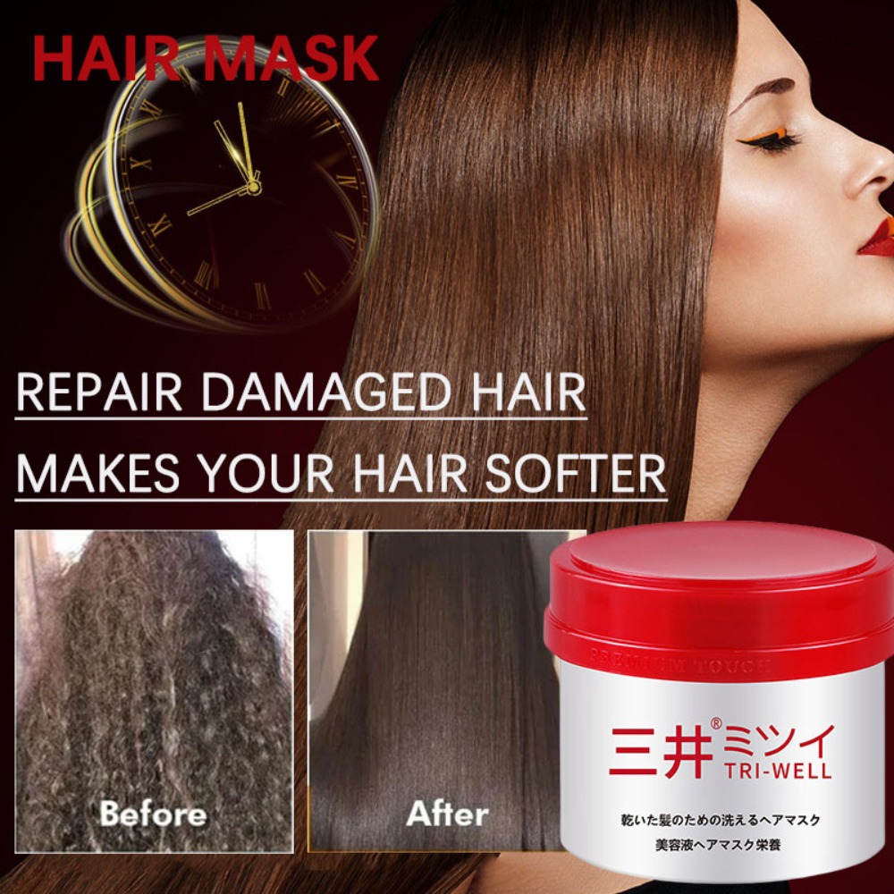 Hair Care In Japan - 日本のオリジナルのヘアリペアマスク,傷んだ髪,深い栄養,縮れの改善,高透過性,ヘアケア,コンディショナー膜