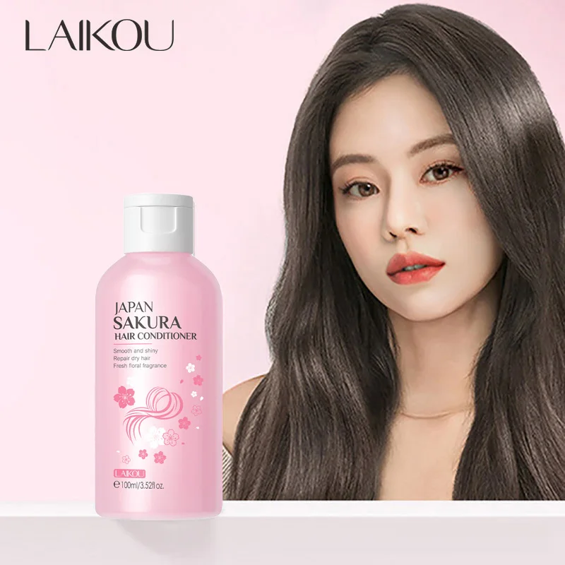 Hair Care In Japan - LAIKOU 日本桜シャンプーまたはヘアコンディショナー複合オイルヘアケア修復ダメージヘア修復血清オイル抗脱毛
