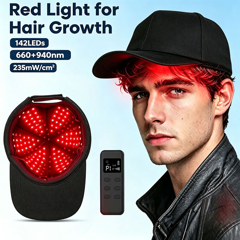 Hair Care Wella - 660nm 940nm光 142グループ/284ビームLED 赤色光療法キャップ 育毛 頭皮ケア
