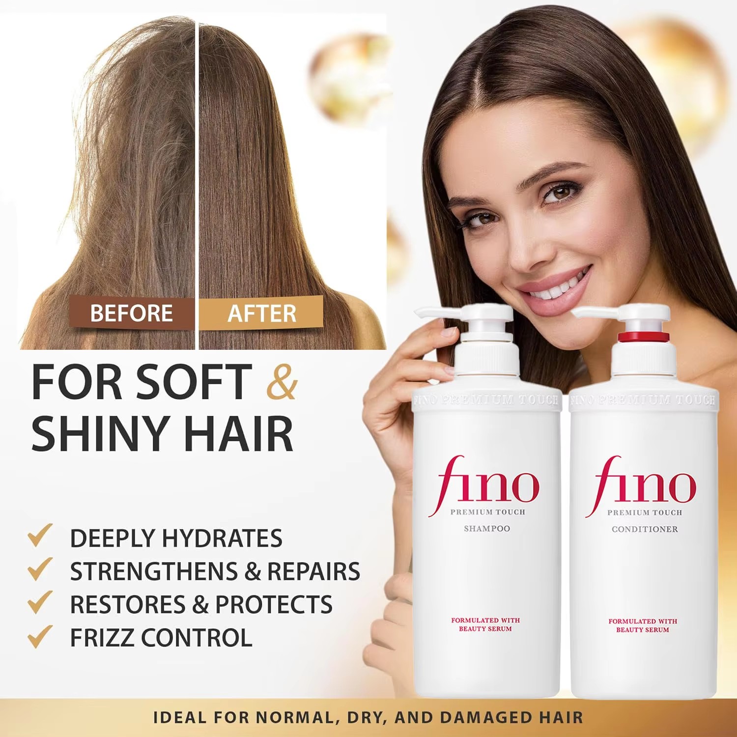 Hair Care In Japan - オリジナル日本 FINO ヘアマスク修復ダメージケア深く栄養を与える縮れを改善高浸透性シャンプーコンディショナー膜