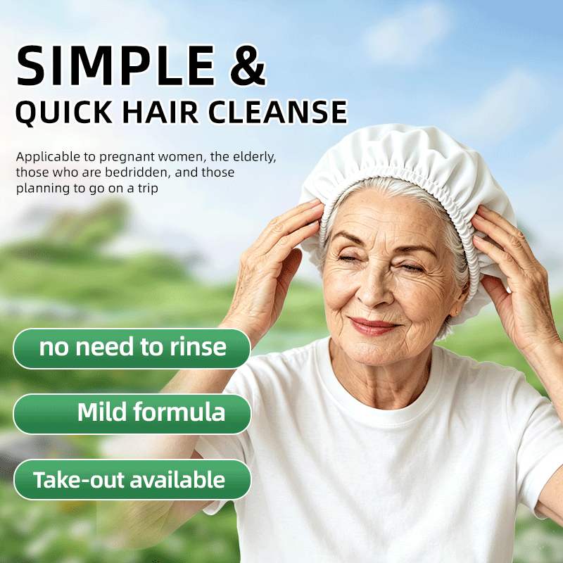 Hair Care Hospital - 使い捨てウォーターレスシャンプーキャップ アロエベラ配合 スカルプケア ドライヘアケアキャップ 電子レンジ対応 キャンプ