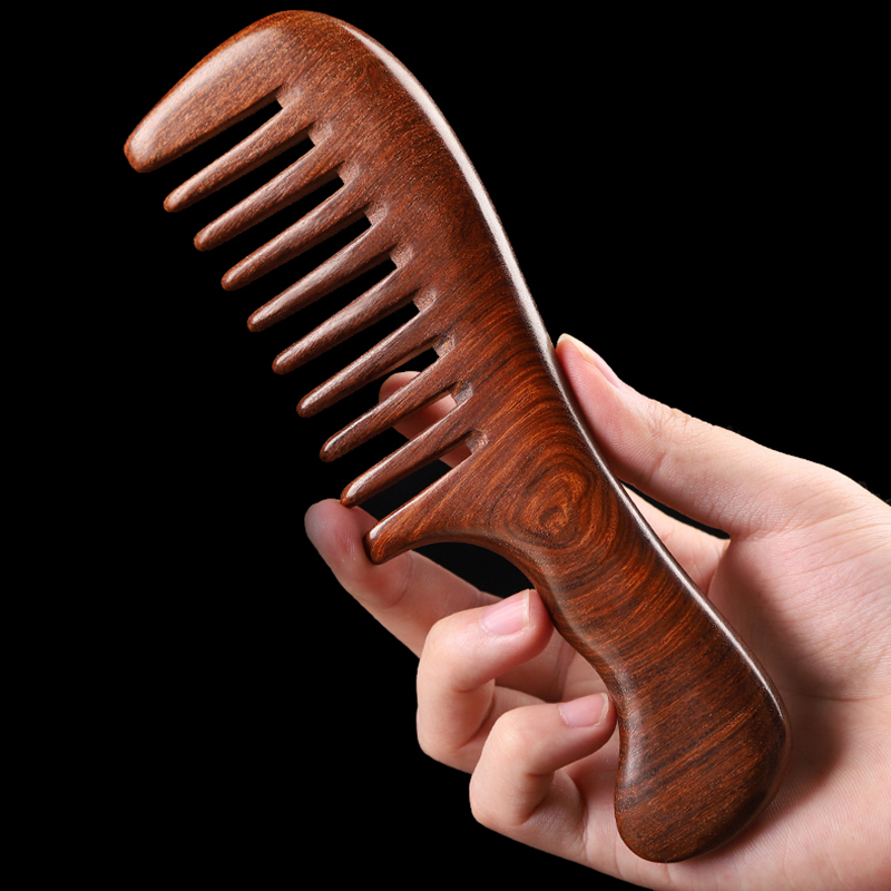 Z. サンダルウッドヘアコーム 帯電防止木製コーム マッサー - Hair Care Zone のレビューと価格