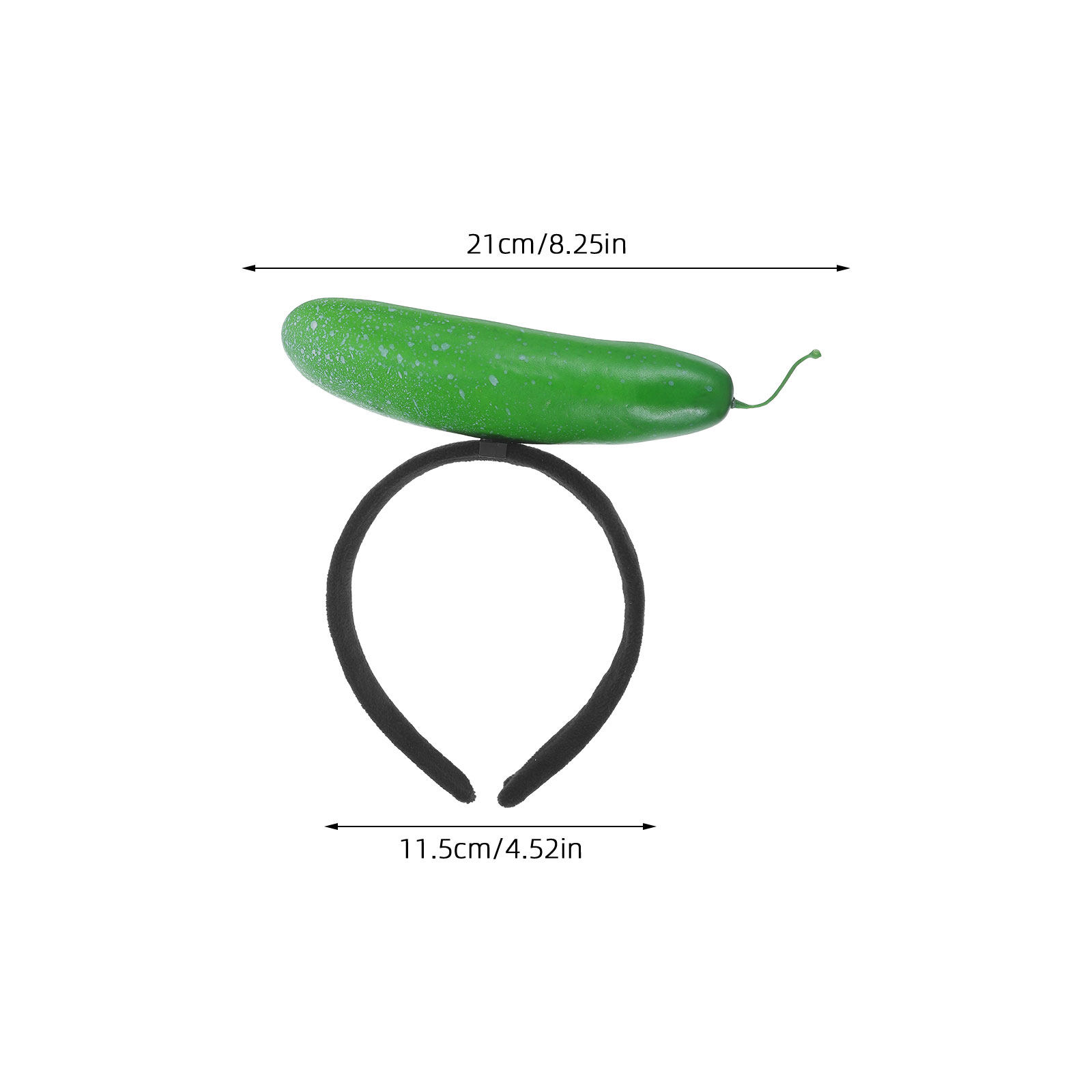 2個セット 面白いキュウリのヘッドバンド 模造野菜ヘアフープ - Hair Care Vegetables のレビューと価格