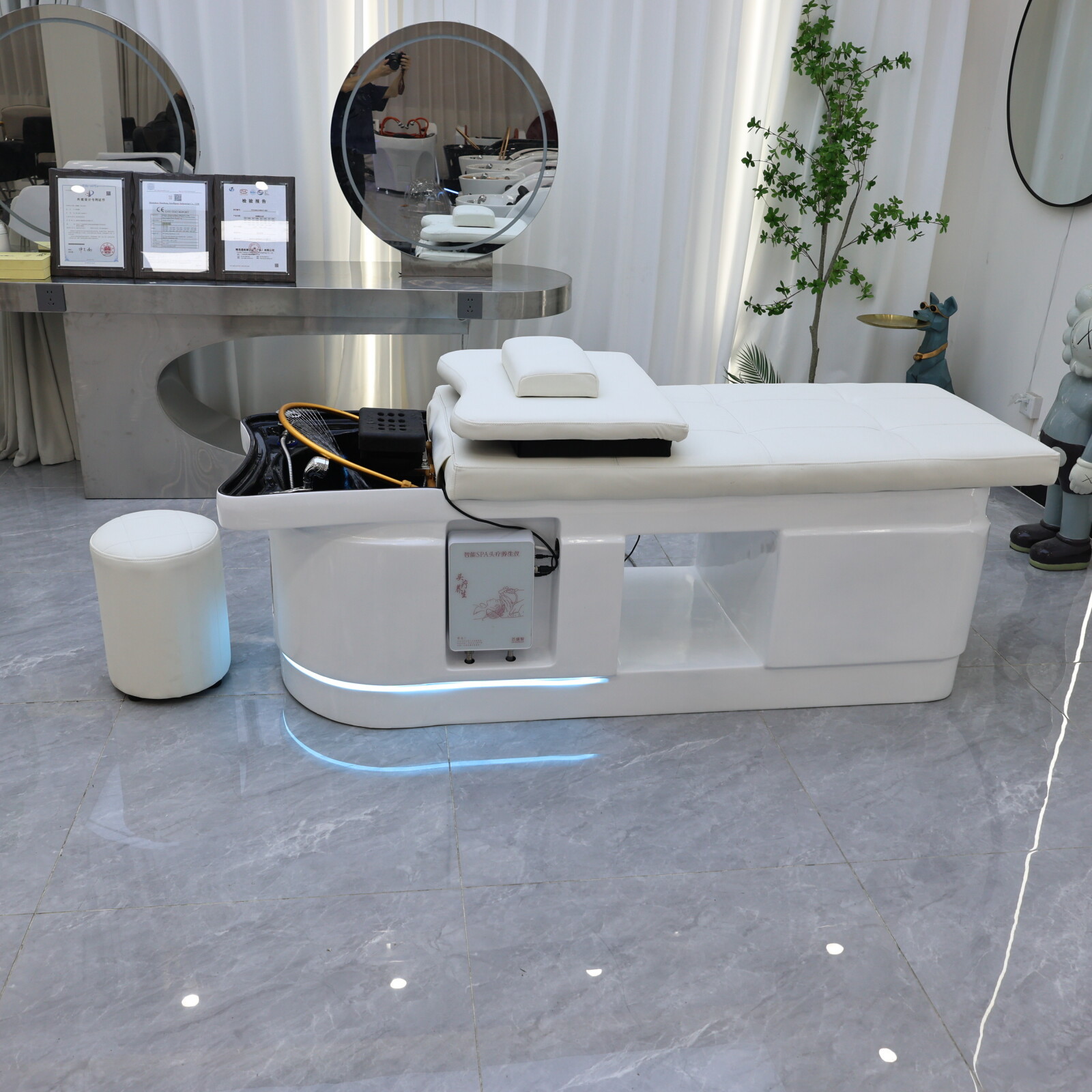 高級ヘッドセラピー、シャンプーベッド、グラスファイバー製水循 - Hair Care Wella のレビューと価格