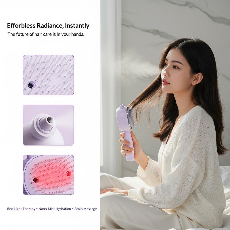 1個入り かわいい猫耳電動スプレーヘアブラシ 赤色光ヘアケア - Hair Care Essential Oil のレビューと価格