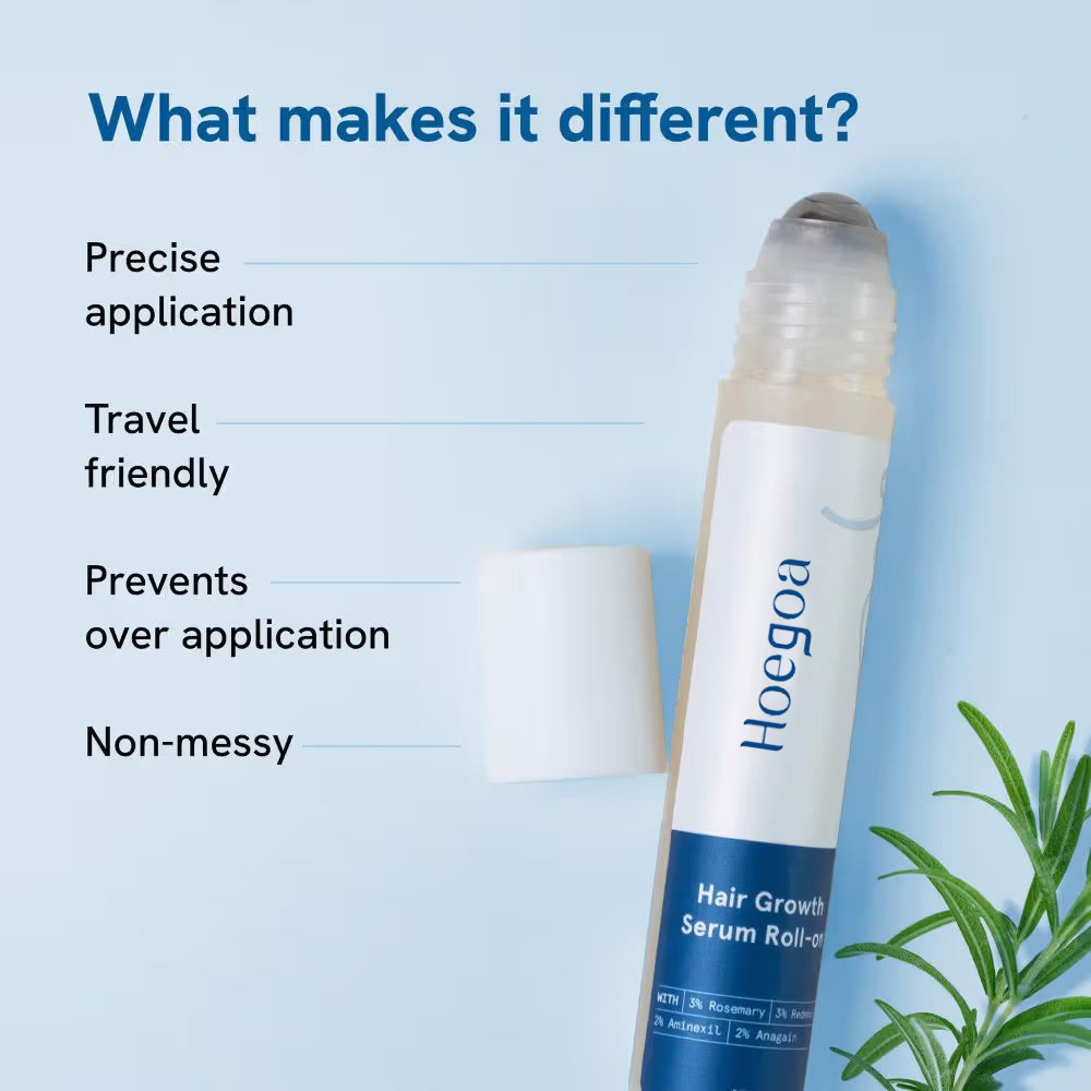 ロールオンローズマリーヘアグロースセラム、頭皮ケア用育毛剤、 - Caffeine Hair Serum のレビューと価格