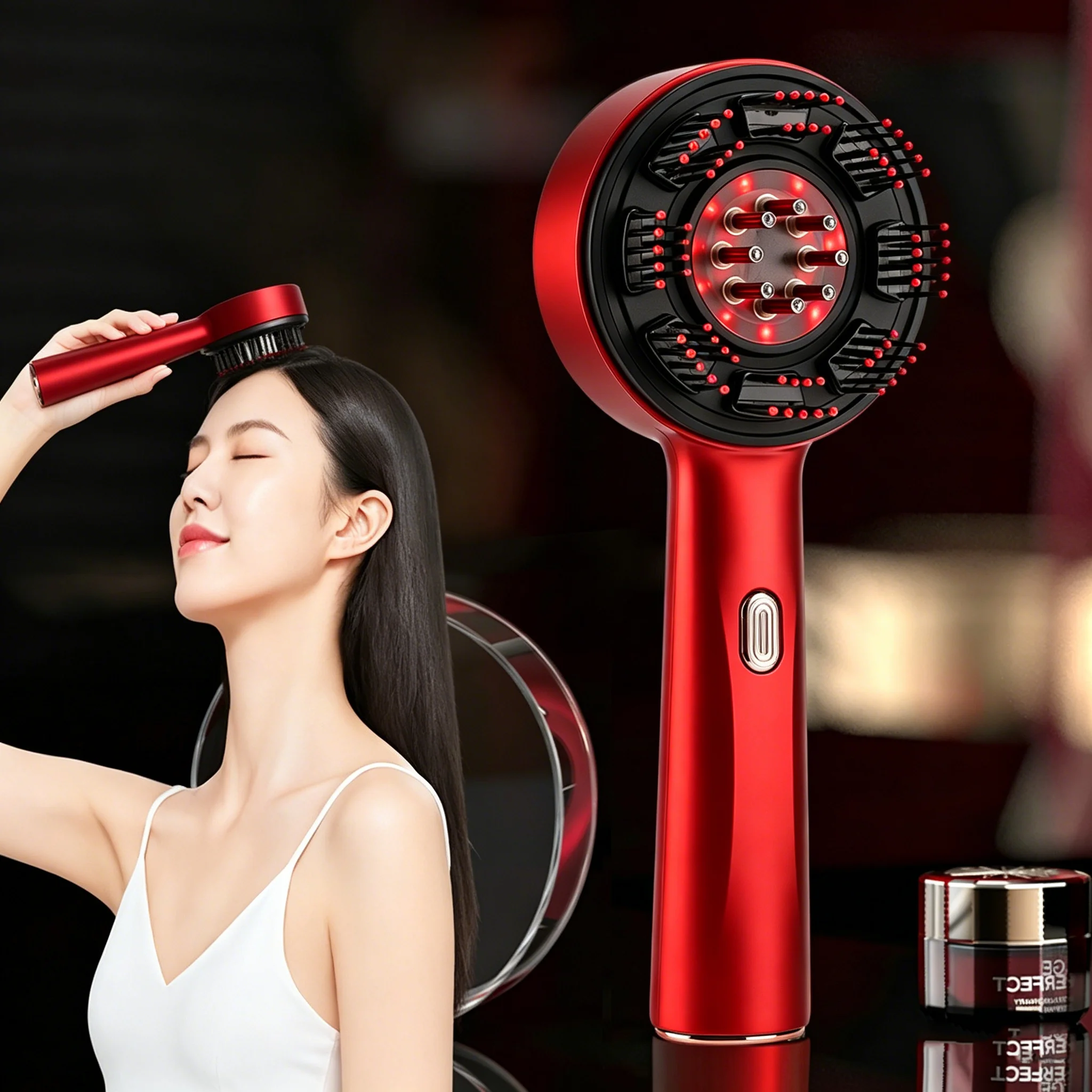 電動マッサージコーム ポータブル毛包コーム 頭皮オイル液塗布 - Hair Care Essential Oil のレビューと価格