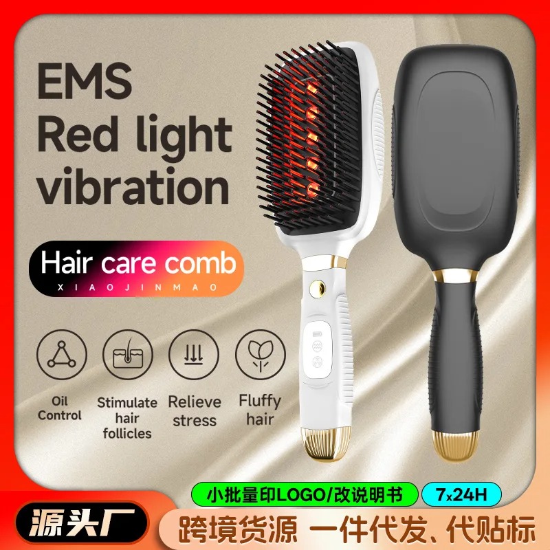 電気静電気防止ヘアコーム 振動 赤色光 EMS マイクロカレ - Hair Care Growth のレビューと価格