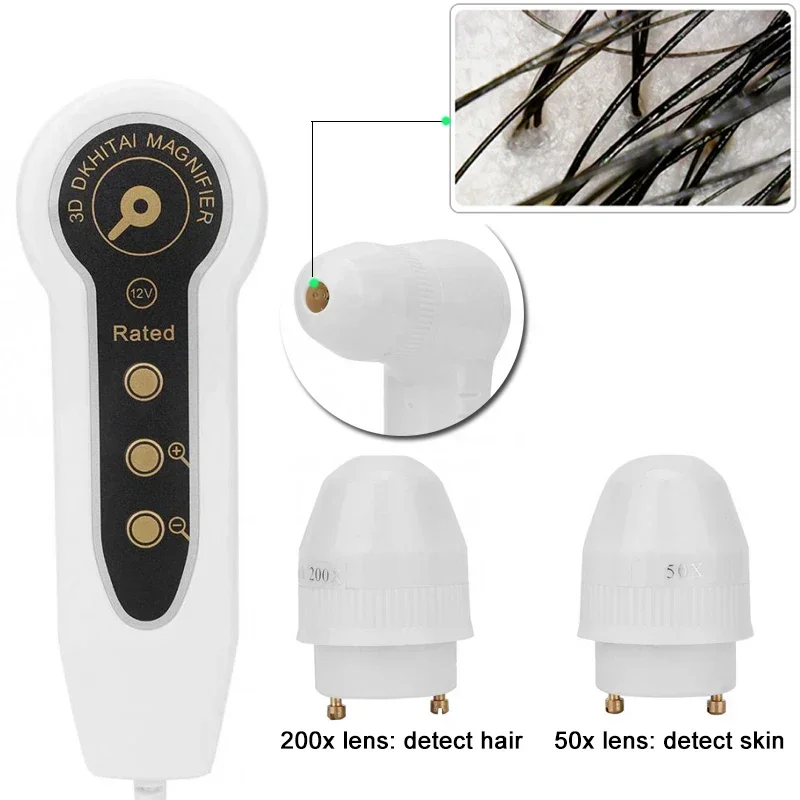ポータブル皮膚分析器マシン 5インチ頭皮検出器 毛包油分・水 - Hair Care Hospital のレビューと価格