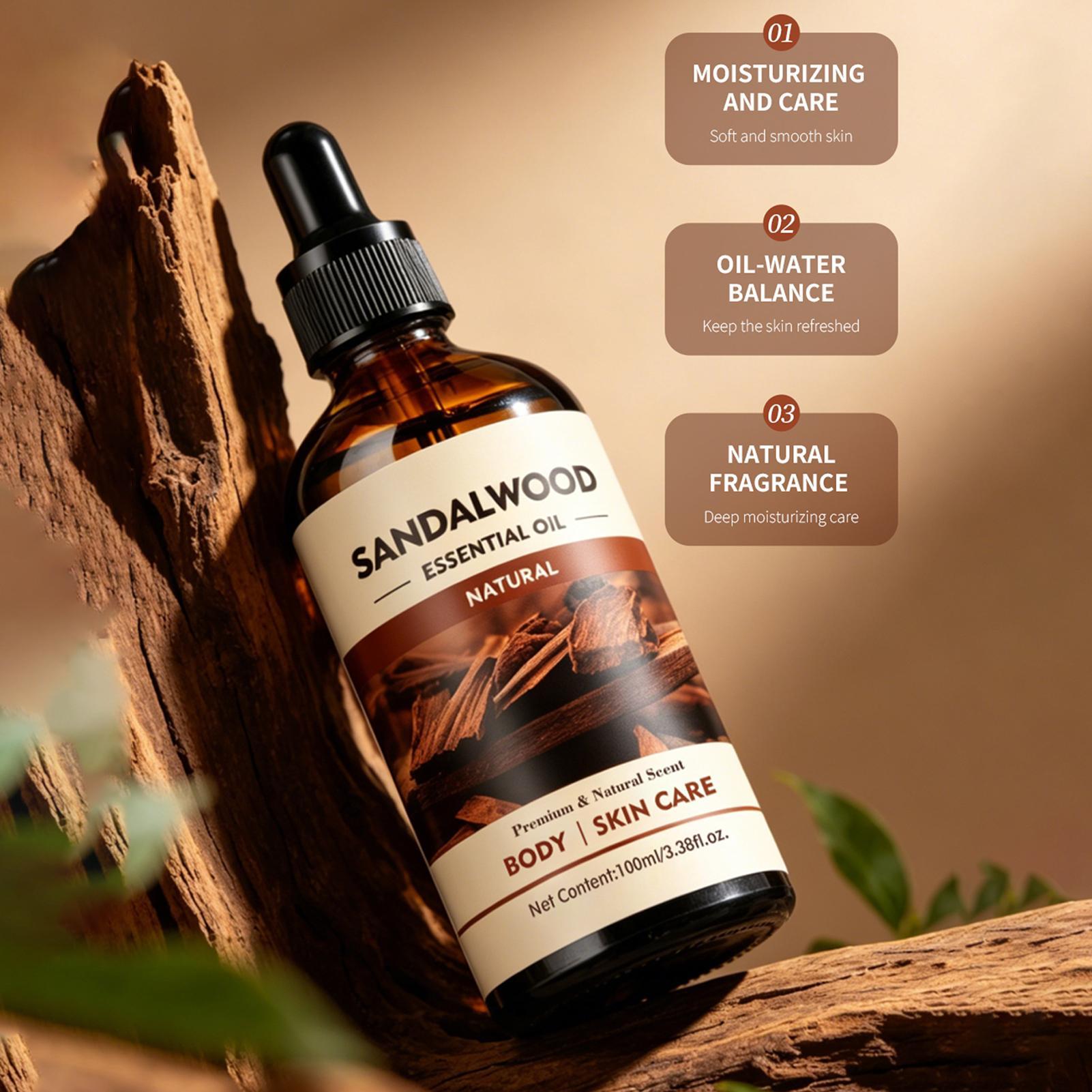 サンダルウッドフレグランスオイル 100ml 天然アロマセラ - Hair Care Essential Oil のレビューと価格
