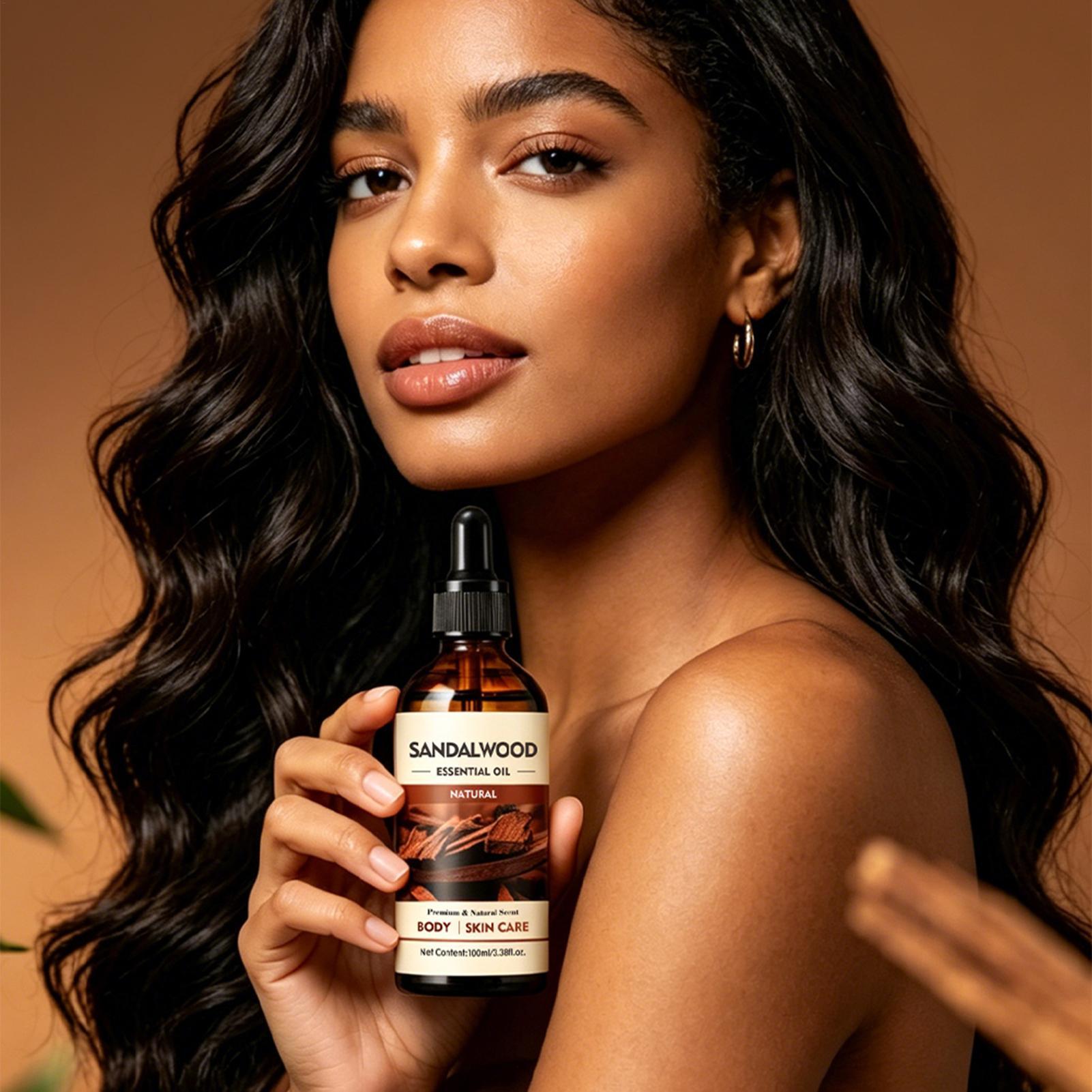 サンダルウッドフレグランスオイル 100ml 天然アロマセラ - Hair Care Essential Oil のレビューと価格