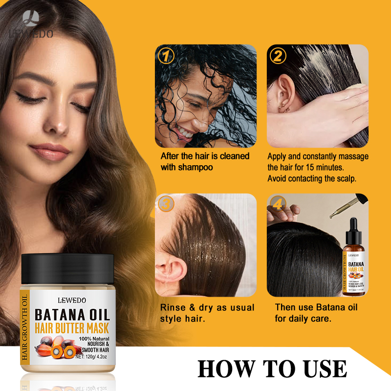 LEWEDOバタナオイル育毛キット アフリカ産急速育毛バタナ - Caffeine Hair Serum のレビューと価格