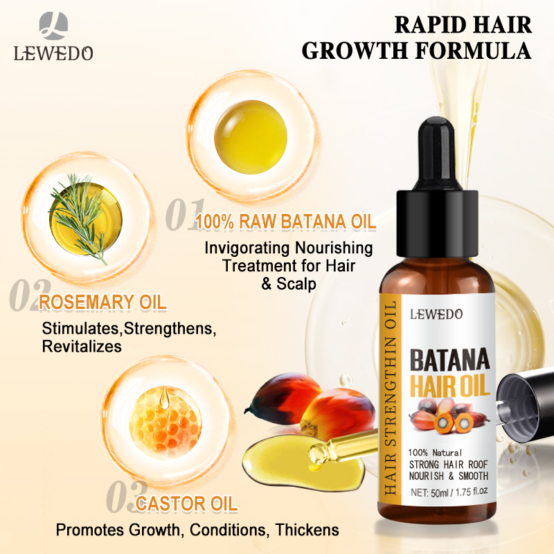 LEWEDOバタナオイル育毛キット アフリカ産急速育毛バタナ - Caffeine Hair Serum のレビューと価格