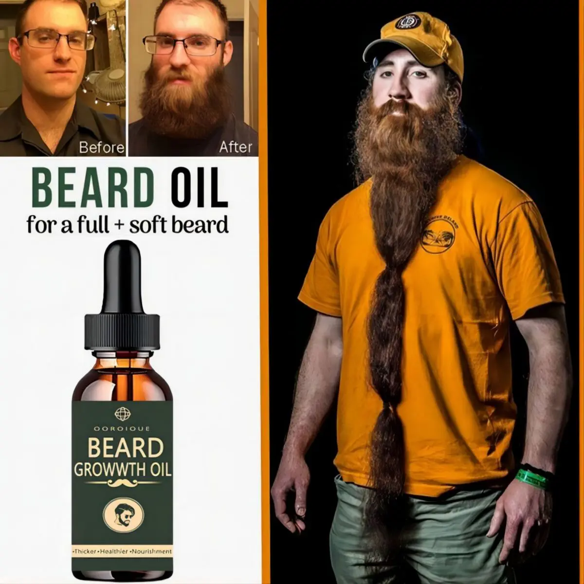 男性のための急速なあごひげ成長オイル,自然な髪の成長血清,髪 - Caffeine Hair Serum のレビューと価格