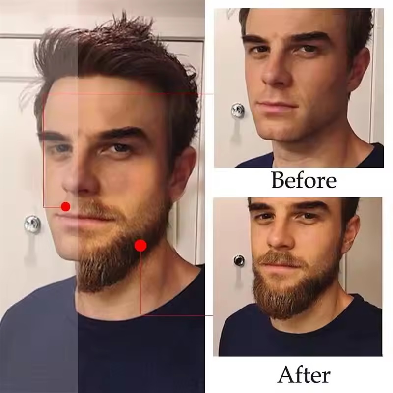 速効性のある自然な成熟男性用髭成長エッセンスオイル、毛髪の成 - Caffeine Hair Serum のレビューと価格
